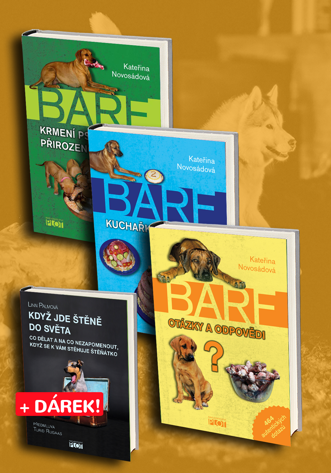 Komplet knih o BARFu 
